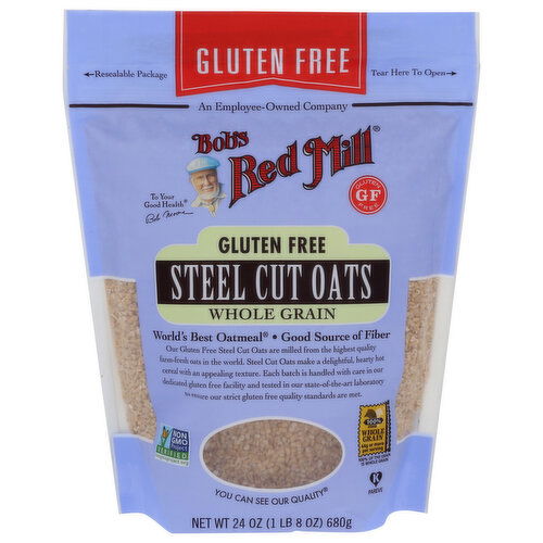 Bob's Red Mill Gluten Free Steel Cut Oats - 24 Ounce