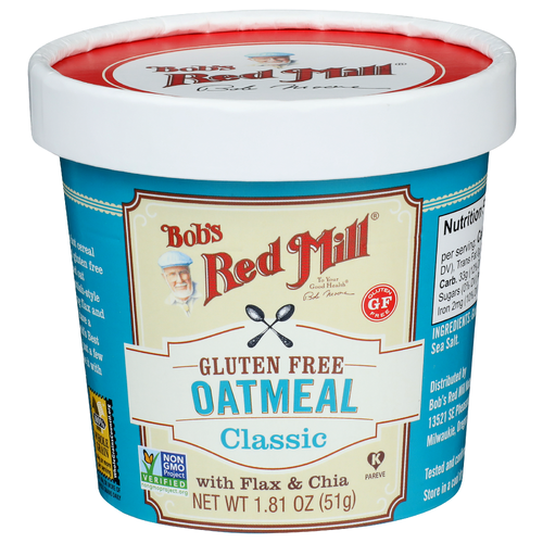 Bob's Red Mill With Flax & Chia Classic Oatmeal - 1.81 Ounce