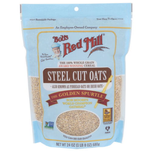Bob's Red Mill Oats Steel Cut - 24 Ounce