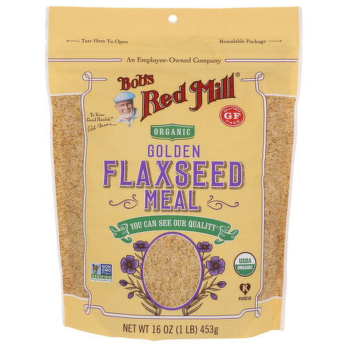 Bob's Red Mill Organic Golden Flaxseed Meal - 16 Ounce