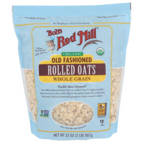 Bob's Red Mill Organic Old Fashioned Rolled Oats - 32 Ounce