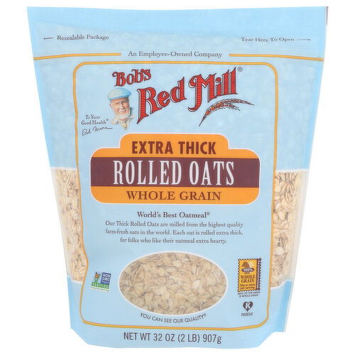 Bob's Red Mill Oats Extra Thick Rolled - 32 Ounce
