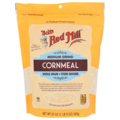 BOB's Red Mill Cornmeal Medium Grind - 24 Ounce Image 1 of 2
