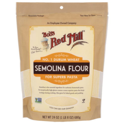 Bob's Red Mill Semolina Pasta Flour - 24 Ounce