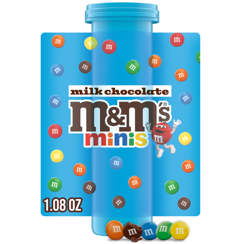 M&M's Minis Milk Chocolate Candy, Tube Package May Vary - 1.08 Ounce