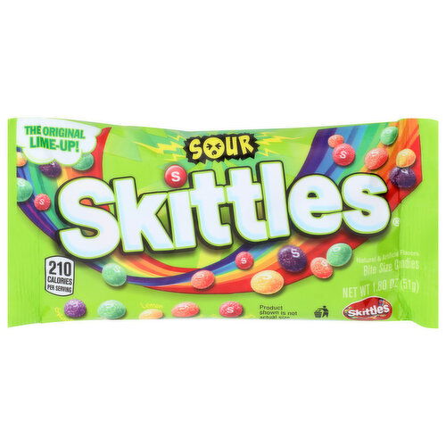 Skittles The Original Lime-Up! Sour Bite Size Candies - 1.8 Ounce