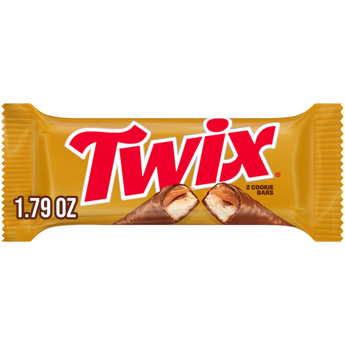 Twix Caramel Cookie Milk Chocolate Candy Bars, Full Size, Pack - 1.79 Ounce