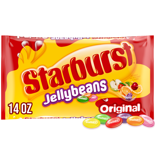 Starburst Original Jelly Beans Gummy Candy, Bag - 14 Ounce