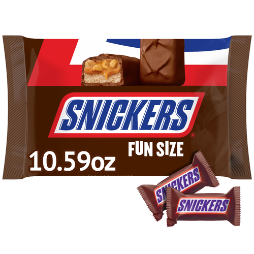 Snickers Original Chocolate Candy Bars, Fun Size, Bag - 10.59 Ounce Image 1 of 4