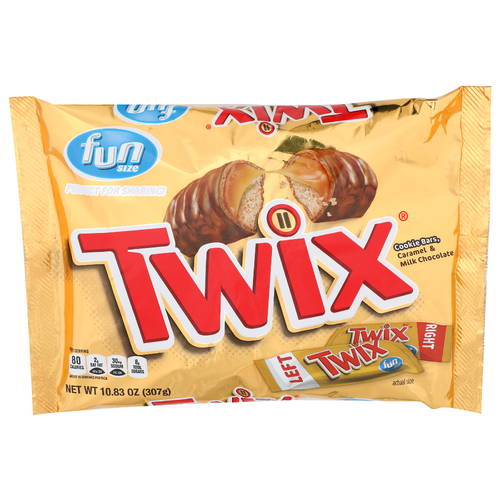 Twix Caramel & Milk Chocolate Fun Size Cookie Bars - 10.83 Ounce