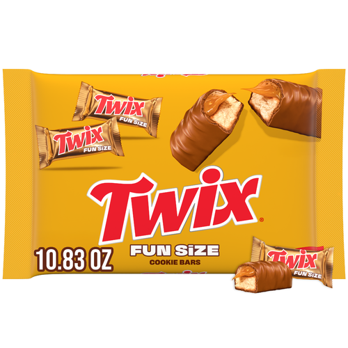 Twix Fun Size Caramel Cookie Chocolate Bars Bulk Candy Bag - 10.83 Ounce