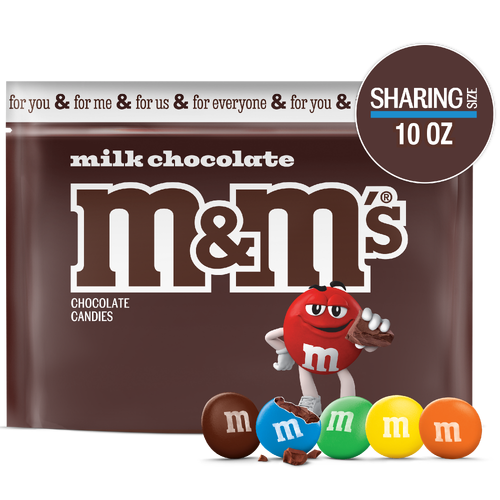 M&M's Milk Chocolate Candy, Sharing Size, Bag - 10 Ounce Image 1 of 4