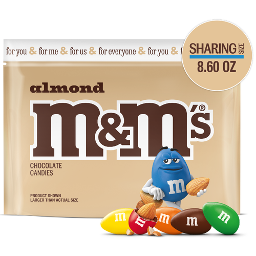 M&M's Sharing Size Almond Milk Chocolate Candy - 8.6 Ounce