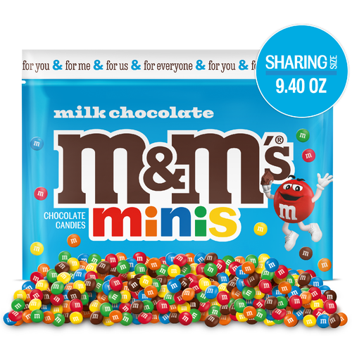 M&M's Minis Milk Chocolate Candy, Sharing Size Bag - 9.4 Ounce