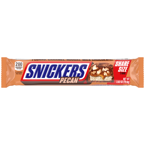 Snickers Pecan Milk Chocolate Bar, Share Size - 2.82 Ounce
