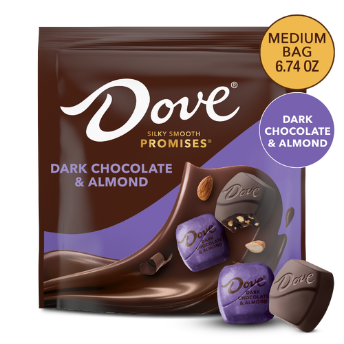 Dove Promises Dark Chocolate & Almond Candy, Large Bag - 6.74 Ounce Image 1 of 4