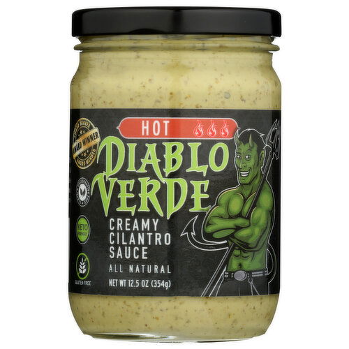 Diablo Verde Sauce Cilantro Hot - 12.5 Ounce