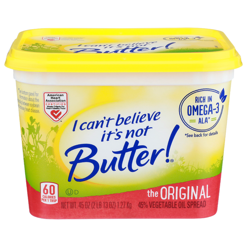 I Can't Believe It's Not Butter! The Original 45% Vegetable Oil Spread - 45 Ounce