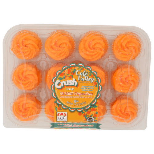 CAFE VALLEY BAKERY Orange Crush Cupcakes 16 - 0.833 Ounce - 12 Count