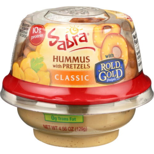 Sabra Hummus Classic With Pretzels - 4.56 Ounce Image 1 of 2