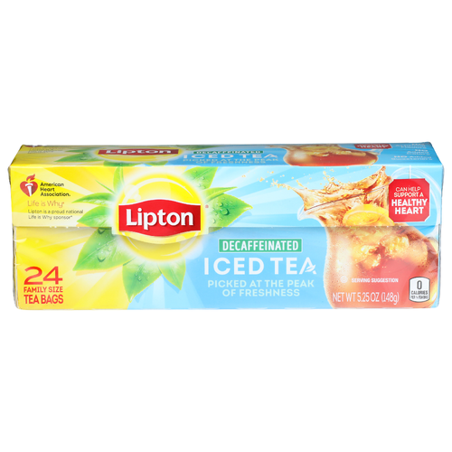 Lipton Decaffeinated Iced Tea - 0.219 Ounce - 24 Count