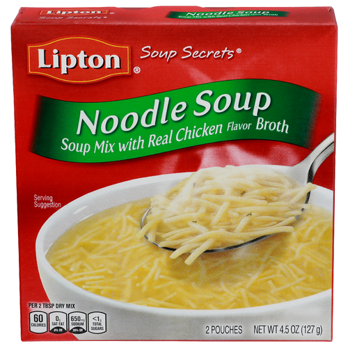 Lipton Soup Secrets Mix With Real Chicken Flavor Broth Noodle - 2.25 Ounce - 2 Count