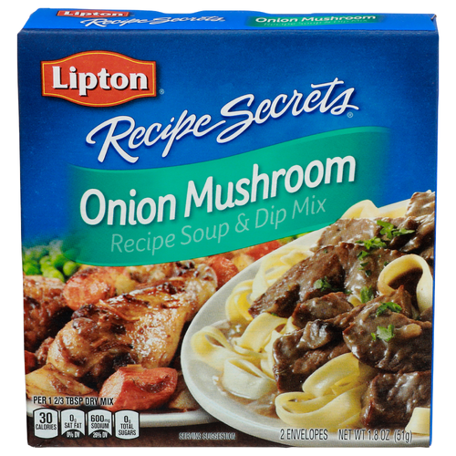 Lipton Recipe Secrets Soup & Dip Mix Onion Mushroom - 0.9 Ounce - 2 Count