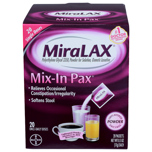 Miralax Max-In Pax - 0.5 Ounce - 20 Count