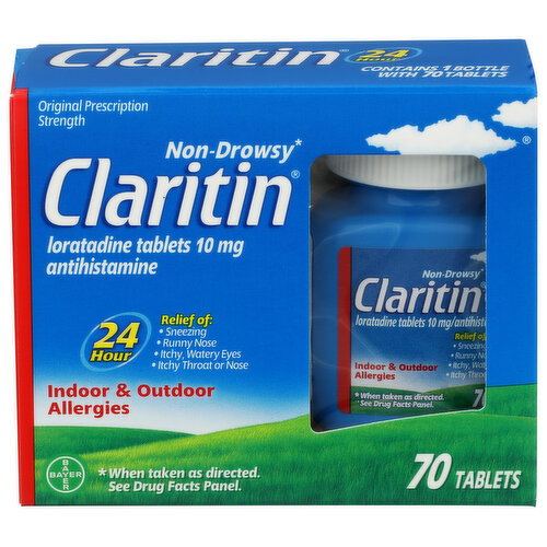 Claritin Non-Drowsy Allergy Relief Tablets - 70 Count