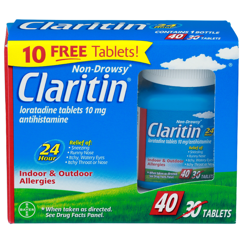 Claritin Loratadine Tablets Antihistamine - 0.75 Count - 40 Count Image 1 of 3