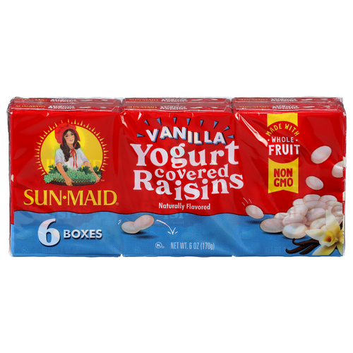 SunMaid Vanilla Yogurt Covered Raisins - 6 Ounce