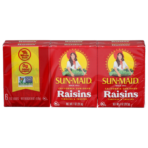 SunMaid Raisins California Sun-Dried - 6 Ounce