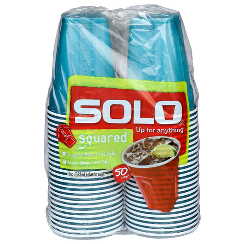 Solo Plastic Cup - 18 Ounce - 50 Count