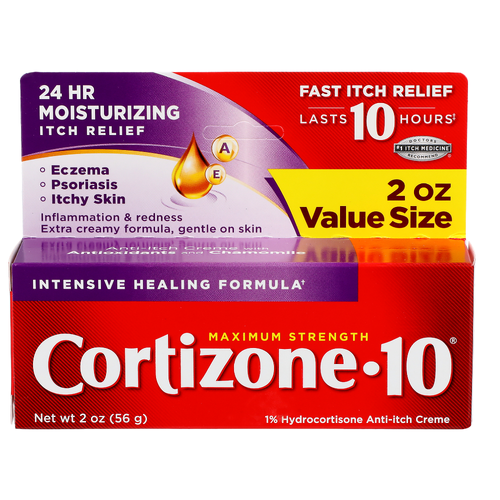 Cortizone10 Maximum Strength 1% Hydrocortisone Anti-Itch Creme - 2 Ounce