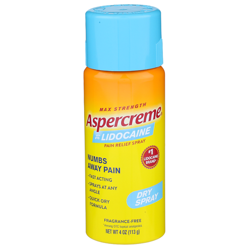 Aspercreme Pain Relief Spray Lidocaine - 4 Ounce