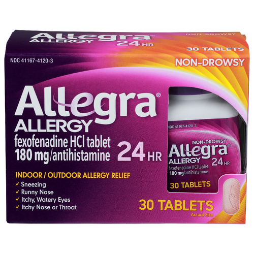 Allegra Indoor Outdoor Allergy Relief - 30 Count