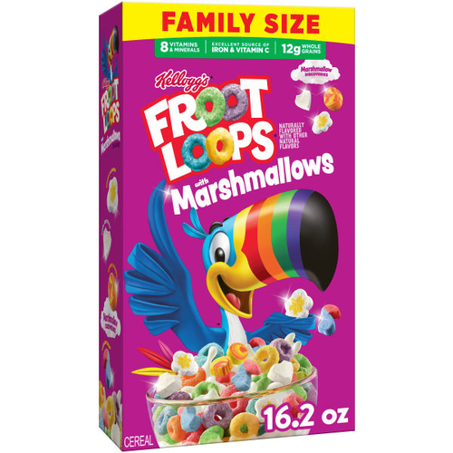 Kellogg's Family Size Froot Loop With Marshmallows Cereal - 16.2 Ounce