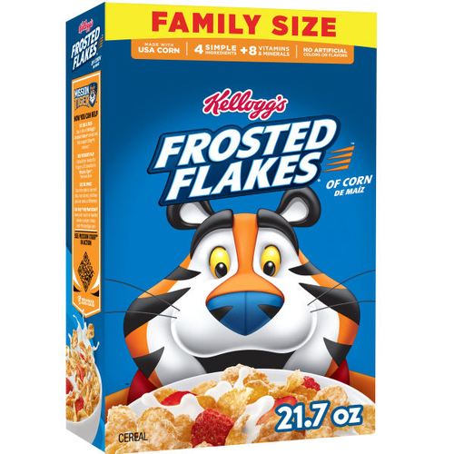 Kellogg's Family Size Frosted Flakes Cereal - 21.7 Ounce Image 1 of 4