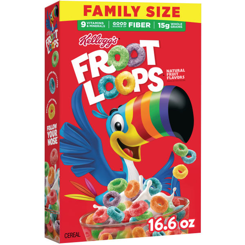 Kellogg's Family Size Froot Loop Cereal - 16.6 Ounce Image 1 of 4