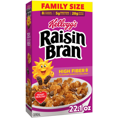 Kellogg's Family Size Raisin Bran Cereal - 22.1 Ounce Image 1 of 4