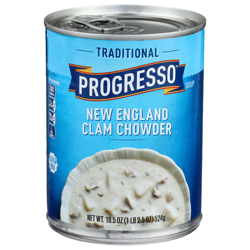 Progresso New England Clam Chowder Traditional Soup - 18.5 Ounce