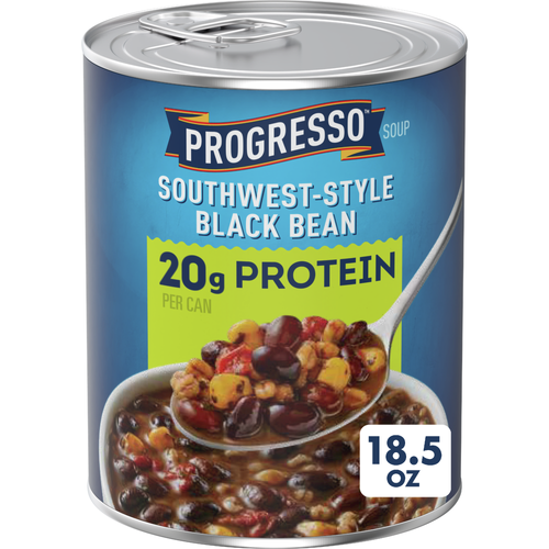 Progresso Southwest-Style Black Bean Protein Soup, Vegetarian - 18.5 Ounce