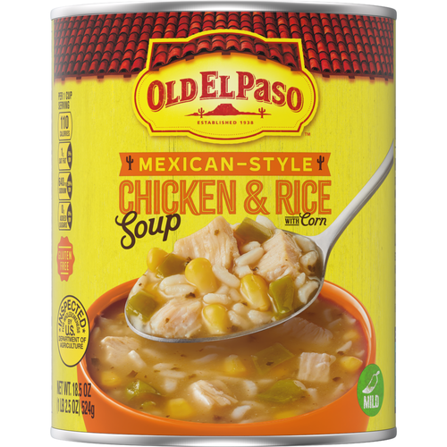 Old El Paso Mexican-Style Chicken And Rice With Corn Soup, Canned - 18.5 Ounce