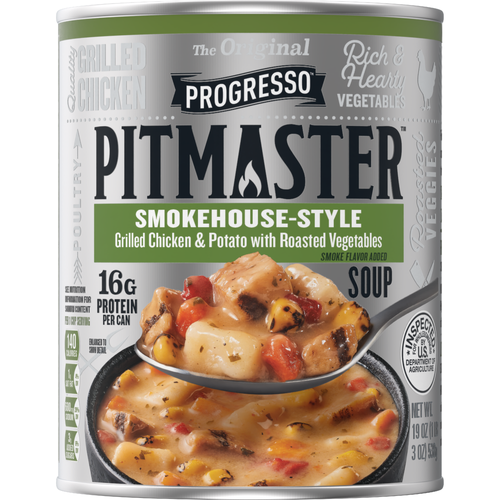 Progresso Pitmaster, Grilled Chicken And Potato With Roasted Vegetables Canned Soup - 19 Ounce