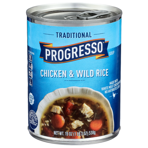 Progresso Chicken & Wild Rice Traditional Soup - 19 Ounce