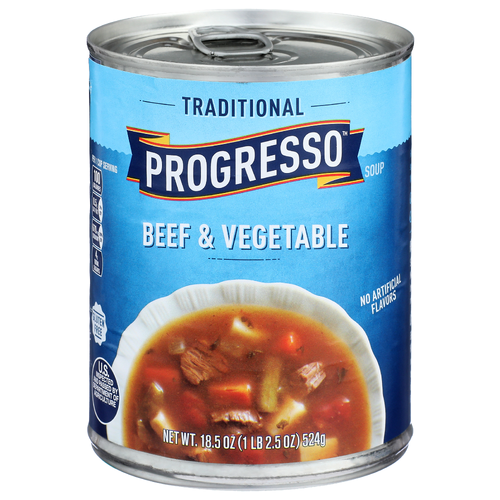 Progresso Beef & Vegetable Traditional Soup - 18.5 Ounce
