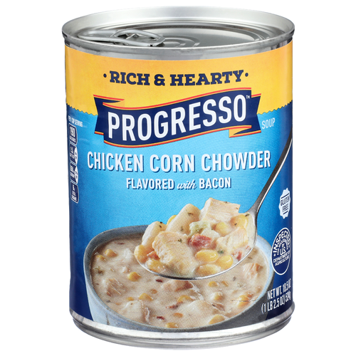 Progresso Chicken Corn Chowder Flavored With Bacon Soup - 18.5 Ounce