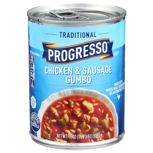 Progresso Chicken & Sausage Cumbo Soup - 19 Ounce