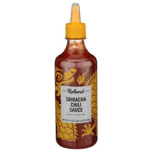 ROLAND Salted Sun Ripened Chili Peppers Tangy And Spicy Sauce Sriracha - 17 Ounce