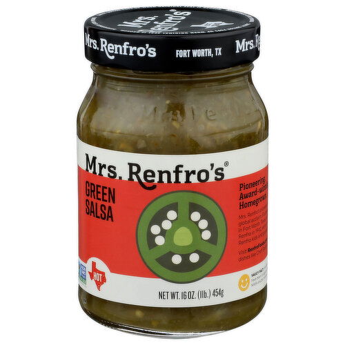 Mrs. Renfro's Hot Green Salsa - 16 Ounce